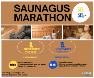 Viser datoerne for saunagus marathon i 2024